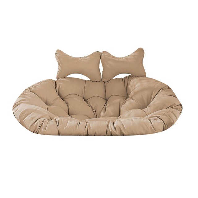 Columpio colgante para silla, cojín para asiento de cesta, hamaca de huevo, nido trasero, cesta colgante de mimbre para jardín al aire libre, cojín para Patio Fivean unisex