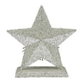 thumbnail image 4 of Northlight 8" Silver and Gold Glittered 5-Point Star Christmas Stocking Holder, 4 of 4