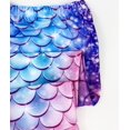 thumbnail image 4 of Mermaid Tail for Girls 3Pcs Kids Mermaid Swimwear Costume Bathing Suit Cute Ruffle Tankini 3-13T, 4 of 6
