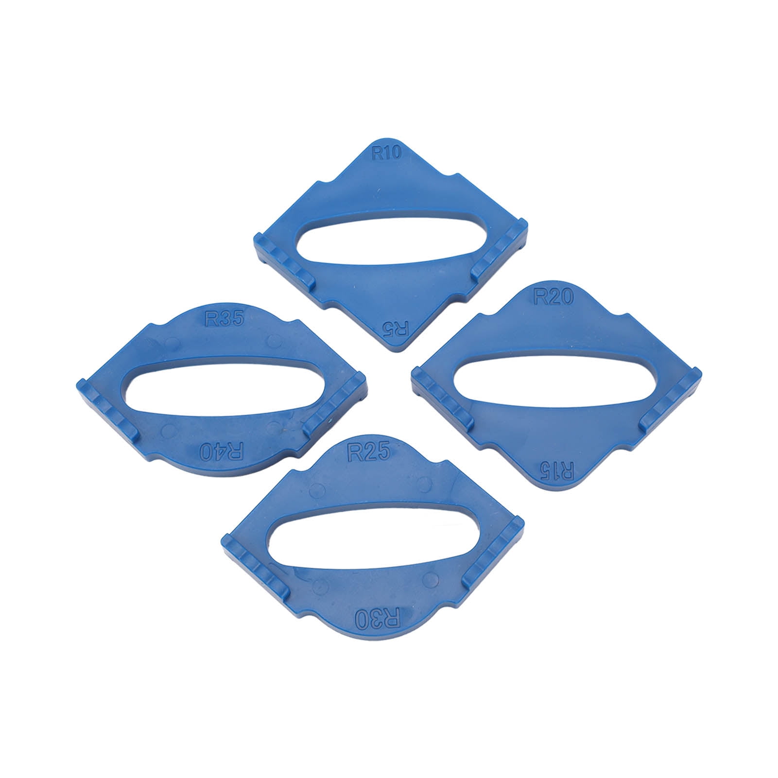 Rounded Corners Router Template, 8 Angles R5 R10 R15 R20 R25 R30 R35