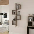 thumbnail image 2 of Ada Home Decor Furniture 22.64" 4 Tier Light Mocha Wayman Modern Wall Shelf, 2 of 3