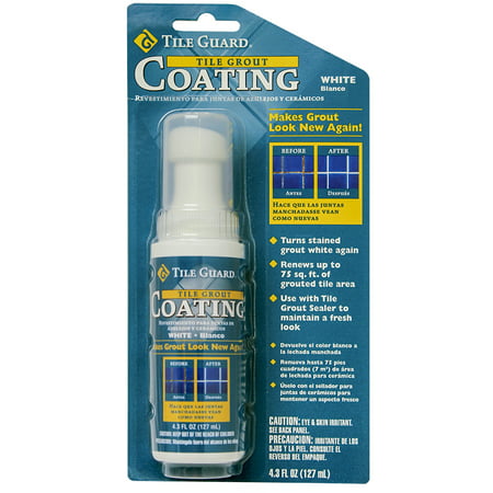 Homax - Tile Grout Coating, White, w/Applicator, (Best Tile And Grout Sealer)