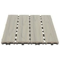 thumbnail image 3 of RENACLIPY 1Pack Grey Wood-Plastic Flooring Square Waterproof Outdoor Flooring for Patio and Garden 30.0X30.0X0.8In, 3 of 8