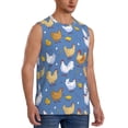 thumbnail image 2 of Daiia Chicken Family Printed Men's Tank Tops,Casual Soft Sleeveless Gym Muscle Shirts Bodybuilding Tee-XX-Large, 2 of 8