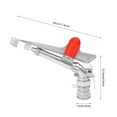 thumbnail image 2 of 2 Inch Irrigation Spray Gun, 65-80M Large Impact Area 360 Adjustable Water Sprinkler for Large-Scale Agricultural Irrigation, 2 of 11