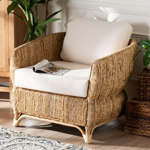 bali & pari Roma Boho Armchair, Natural Brown