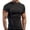 a-Black7319, variant on Mens T-Shirt Slim Fit Half High Neck Short Sleeve Workout Tees Contrast Print Quick Dry Tops For Gym Fitness Casual Daily Wear Fashionable Top