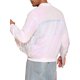 thumbnail image 3 of Chaqueta Varsity Brillante INSPIRE CHIC para Hombre con Cremallera, Chaquetas de Béisbol Bomber con Lentejuelas Brillantes de los 70, Holográfica, 3 of 5
