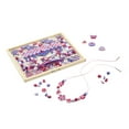 thumbnail image 4 of Melissa & Doug Sparkle & Shimmer Wooden Bead Set: 340 Beads and 12 Laces for Jewelry-Making, 4 of 9