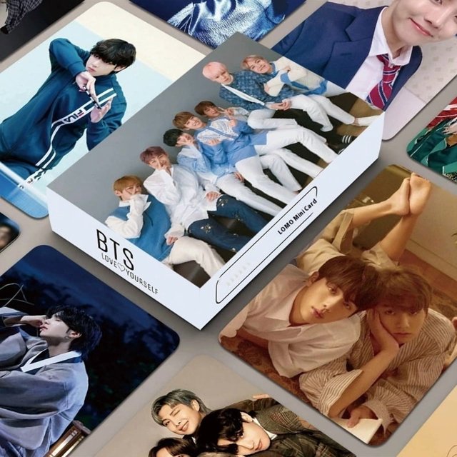 (Bulletproof Youth League) Photocards 55 PCS Album Photo Cards for Boys ,card postcards of the same style (Perfect Day)