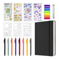 thumbnail image 1 of Juego de Cuadernos de Tapa , Planificador de Suministros, Papelería Diaria + Calendario, Elementos de Contactos para Niñas Adolescentes, 120GSM, 160 Páginas A, 1 of 5