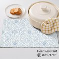 thumbnail image 5 of Placemat, Pioneer Flower Floral Print Pattern Place Mats Table Mat Set Of 2, PVC Washable Placemats for Party Kitchen Dining Decoration, 18x12 Inch, Fade Resistant, 5 of 6