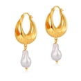 thumbnail image 6 of PRIYAL Freshwater Cultured Pearl Earrings Leverback Dangle Stud Pearl Earrings, 6 of 17