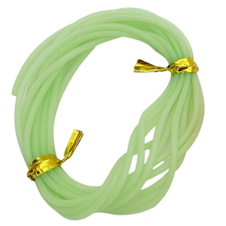 Mightlink 2m Fishing Luminous Tube Flexible Wear-resistant Glow in Dark Anti Knot Multi-use Fishing Green/Pink Night Fishing Soft Silicone Tube Fishing Accessories