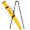 Black, variant on AdirPro Leveling Rotary Prism Pole Bipod - Heavy Duty Rotary Bipod - Accurate Surveying Measurements - Ergonomic Design (Yellow)