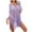Purple, variant on gakvbuo Summer Beach Cover Up Dress For Women Swimwear Bikini Bathing Suit Coverups Women's Fashion Round Neck Long Sleeve Loose Hollowed Out Beach Swimsuit Blouse