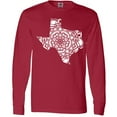 thumbnail image 3 of Inktastic Texas Silhouette Mandala Long Sleeve T-Shirt, 3 of 5