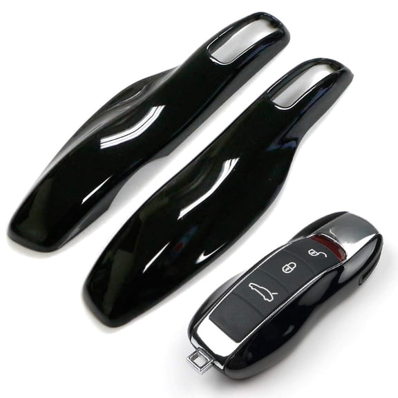 Direct Replacement Piano Black Finish Key Fob Side Panel Trims For Porsche Cayenne Panamera Macan 911, etc