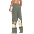 thumbnail image 3 of FORMRS Mens Pajama Pants with Pockets Soft Cotton Sleepwear Lounge Bottoms, Sizes S-2XL, Gray Snowmen, 3 of 7