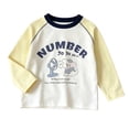 thumbnail image 4 of Gubotare Kids Toddler Girls Long Sleeve T-Shirts Graphic Tees 7T 8T (Yellow,7-8 Years), 4 of 6