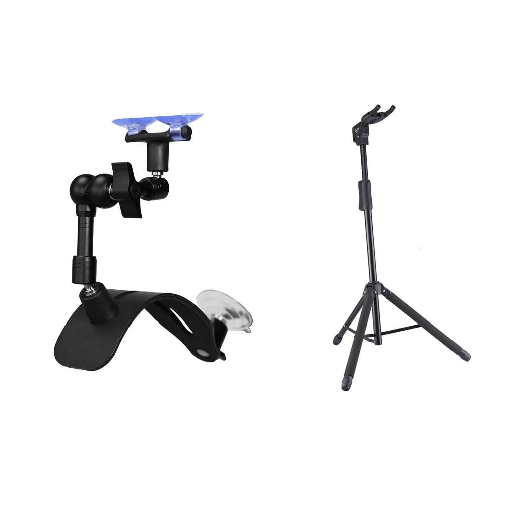 Yihuala Adjustable Ergonomic Guitar Rest Stand Music Instrument for Enhancing Playing Postures Nonslip Suction Design
