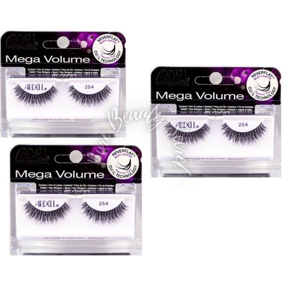Ardell - 1 Pair - 3D Mega Volume #254 x 3