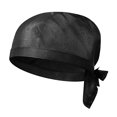thumbnail image 1 of 3pcs Chef Hats Kitchen Restaurant Chef Hats Men Women Food Service Hats Adjustable Chef Caps (Black), 1 of 2