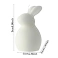 thumbnail image 2 of Easter Rabbit Scented Candle Aromatherapy Holiday Candlestick 4 Candle Holder Centerpiece Candle Centerpiece round Votive Candle Holders Dining Table Candle Holder Short Candle Holder Candle Holders, 2 of 5