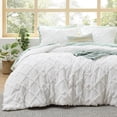 thumbnail image 1 of Juego de edredón Bedsure Boho King Size, blanco, 3 piezas, 1 of 7