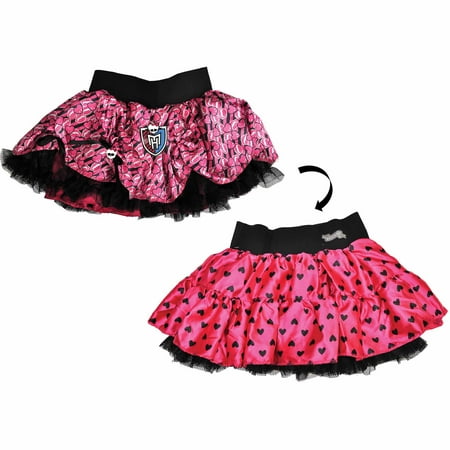 Pink and Black Monster High Pettiskirt Reversible Child Halloween Costume