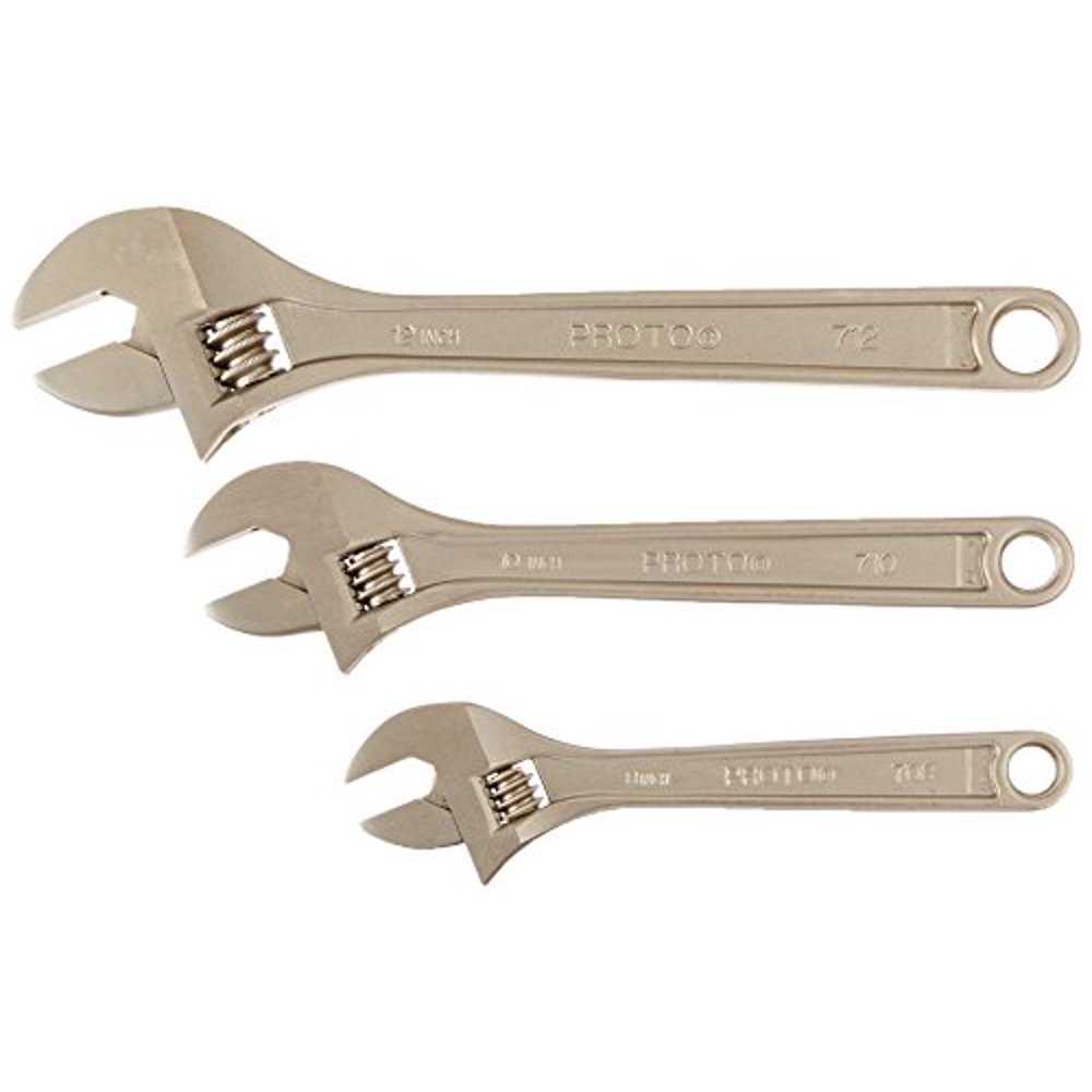 Proto ThreePiece Adjustable Wrench Set