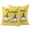 Yellow, variant on 2 Pack Outdoor Waterproof Throw Pillow Covers,Rustic Dwarf Bee Flower Decorative Square Pillow Case Patio Pillowcases for Chair Couch Sofa 16x16in