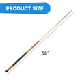 thumbnail image 5 of GSE Set of 4 Hardwood Billiard Pool Cue Sticks. 58" 2-Piece Maple Pool Stick 18/19/20/21oz Combo Set for Commercial, Bar/House Use, 5 of 8