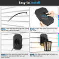 thumbnail image 3 of Siding Mounting Kit, 8141DBL Outdoor Light Mounting Block, Siding Mounting Plate for Lap Double and 4 Inch Siding Black, 3 of 7