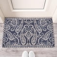 thumbnail image 2 of Bohemian Blue-Purple Door Mat Welcome Door Mat for Front Door, Home Entrance, Yard, Floor, Patio, Non Slip Spring Summer Welcome Mat Indoor Outdoor Doormat 0"*", 2 of 6