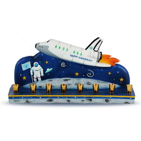 Polyresin Spaceship Menorah