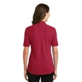 thumbnail image 2 of Port Authority Ladies Silk Touch Interlock Performance Polo-4XL (Rich Red), 2 of 6