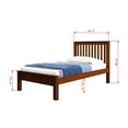 thumbnail image 4 of Donco Kids  Contempo Twin Bed Dark Cappuccino Cappuccino Finish, 4 of 4