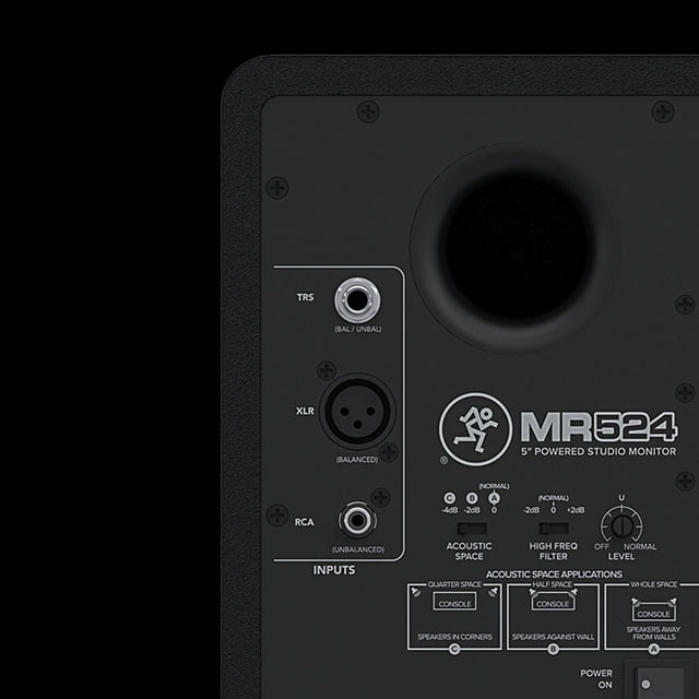 Mackie MR524 Moniteur de Studio à Mélange 5 Pouces 50 Watts, Noir