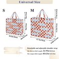 thumbnail image 2 of FORMRS Womens Corduroy Tote Bag Crossbody Shoulder Purse Handbag with Detachable Strap, Sardine Plaid Pattern, 2 of 7