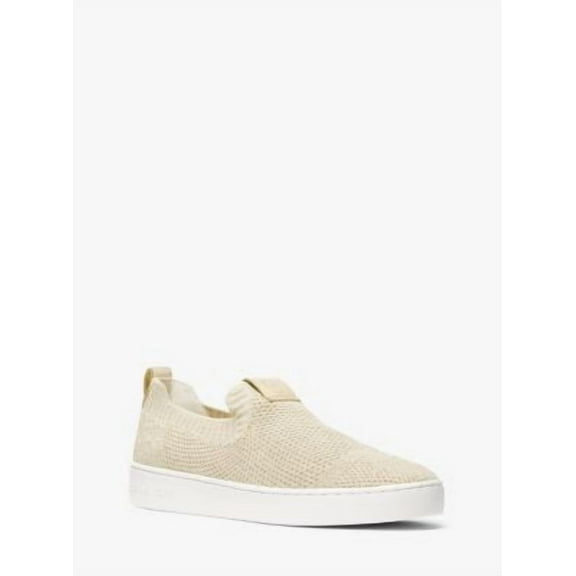 Michael Kors Juno Metallic Stretch Knit Slip-On Sneaker 5M