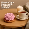 thumbnail image 4 of SINT Aroma Diffuser Diatomite Carnation Flower with Wooden Stand | Essential Oil Diffuser with Aromatherapy Fragrant Oil | Diffusers for Home, Oil Diffuser, Room Décor | Pink, Fig Fragrance 10 ML, 4 of 10