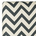 thumbnail image 3 of SAFAVIEH Ziggy Chevron Stripes Upholstered Headboard, King, Navy/White Zig Zag, 3 of 4