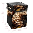thumbnail image 5 of Pangolin Foldable with Lid Leak-Proof Hanging Storage Bag Mini Trash Can Car Trash Bin Trash Can for Car, 5 of 6