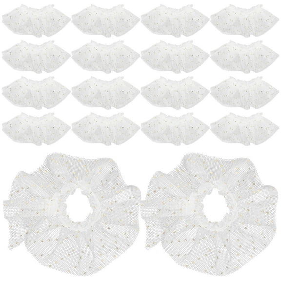 MIPCASE 30pcs Girl Dress Up Tutu Skirt Beige Tulle Decorative for Vase Decorations