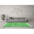 thumbnail image 3 of Ahgly Company Indoor Square Abstract Emerald Green Modern Area Rugs, 8' Square, 3 of 4