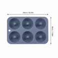 thumbnail image 3 of Donut Mold Silicone 6 Cavity Mint Green for Home Baking, 3 of 6