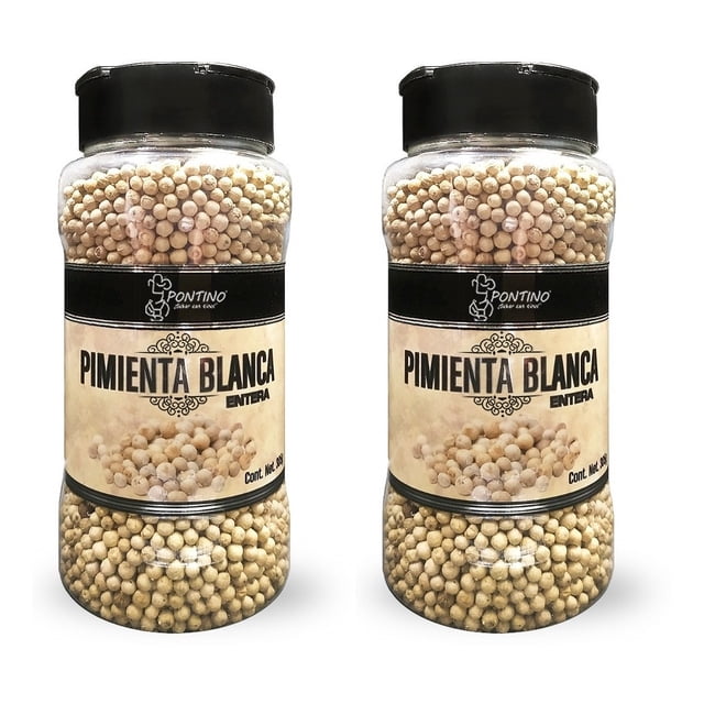 Pontino Pimienta Blanca Entera 305 Gramos 2 Piezas