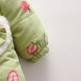 thumbnail image 5 of EnJoCho Baby Girls Winter Bun𝗇y Ear Hooded Jacket Bow Bag Set Toddler Strawberry Print Thick Warm Puffer Down Coat Outerwear Parka Snowsuit, 5 of 8
