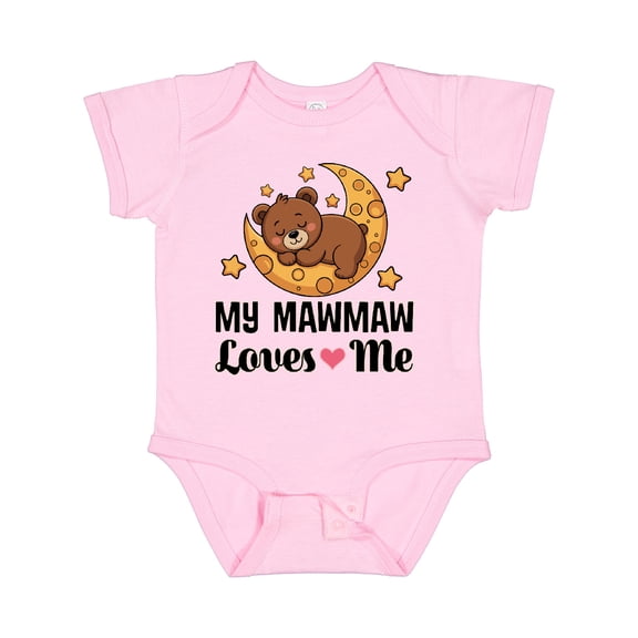 Inktastic My Mawmaw Loves Me Bear Grandchild Boys or Girls Baby Bodysuit